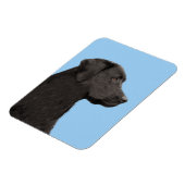 Labrador Retriever Black Painting Original Dog Art Magnet (Linke Seite)