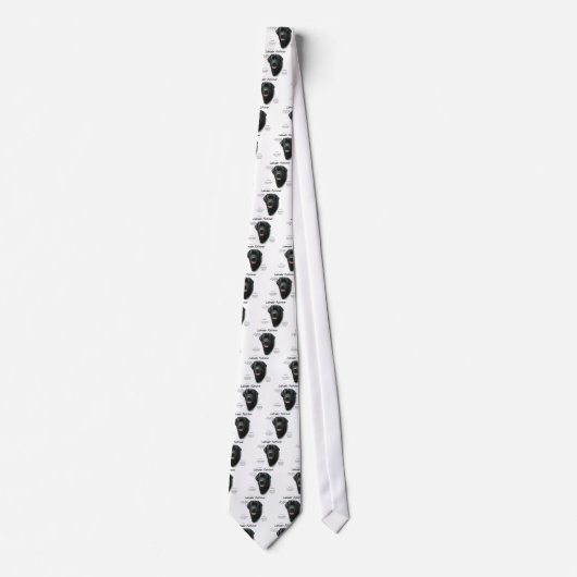 Labrador Retriever (blk) History Design Krawatte (Vorderseite)
