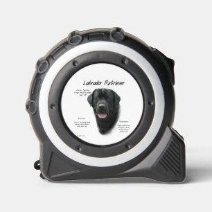 Labrador Retriever (blk) History Design Maßband