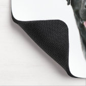 Labrador Retriever (blk) History Design Mousepad (Ecke)