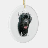 Labrador Retriever (blk) Mama 2 Keramik Ornament (Rechts)