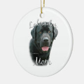 Labrador Retriever (blk) Mama 2 Keramik Ornament (Links)