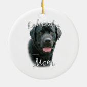Labrador Retriever (blk) Mama 2 Keramik Ornament (Hinten)