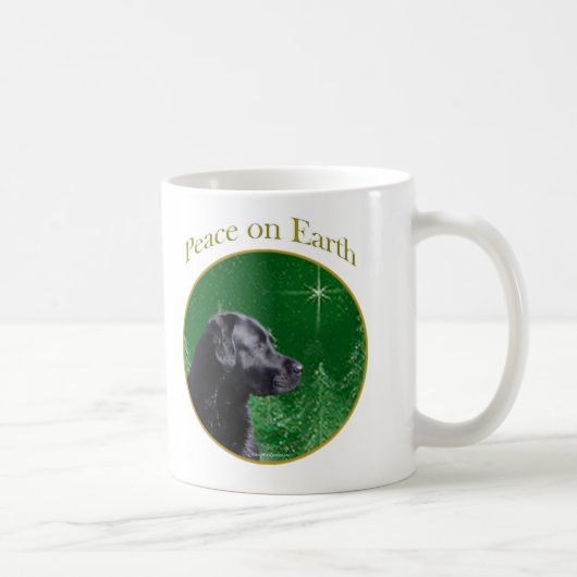 Labrador Retriever (blk) Peace Kaffeetasse (Rechts)