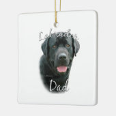 Labrador Retriever (blk) Vater 2 Keramikornament (Links)