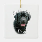 Labrador Retriever (blk) Vater 2 Keramikornament (Rückseite)
