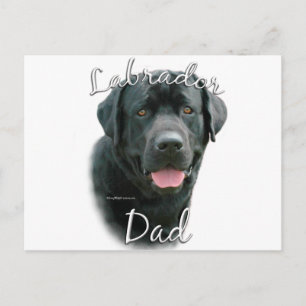 Labrador Retriever (blk) Vater 2 Postkarte