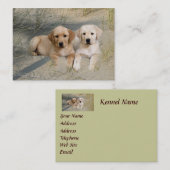 Labrador retriever-Brüter-Visitenkarte Visitenkarte (Vorne/Hinten)
