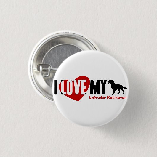 Labrador Retriever Button (Vorne & Hinten)