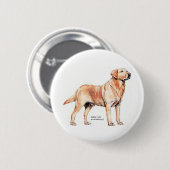 Labrador Retriever Button (Vorne & Hinten)