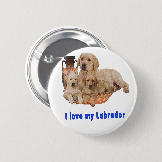 Labrador Retriever Button (Vorne & Hinten)
