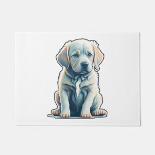 Labrador Retriever Calm Puppy Fußmatte