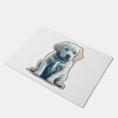 Labrador Retriever Calm Puppy Fußmatte (Schrägansicht)