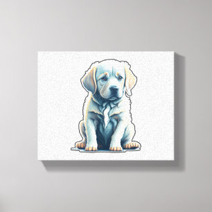 Labrador Retriever Calm Puppy Leinwanddruck
