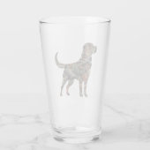 Labrador Retriever Camouflage Drink Glass Glas (Rückseite)