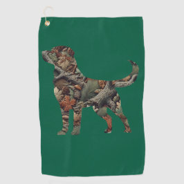 Labrador Retriever Camouflage Golf Towel Golfhandtuch