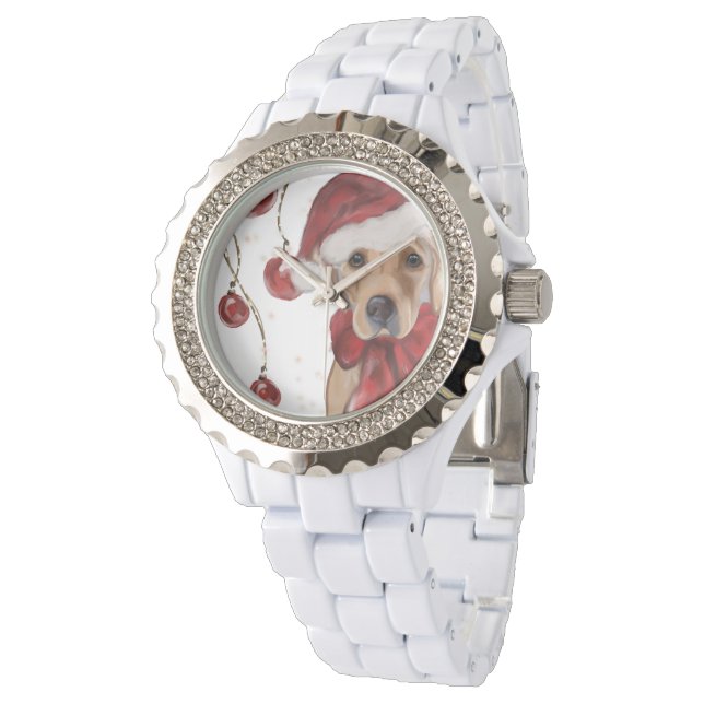 Labrador Retriever  Canvas Print Armbanduhr (Schrägansicht)