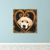 Labrador Retriever Canvas Print Leinwanddruck (Insitu (Holzboden))