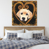 Labrador Retriever Canvas Print Leinwanddruck (Insitu (Schlafzimmer))
