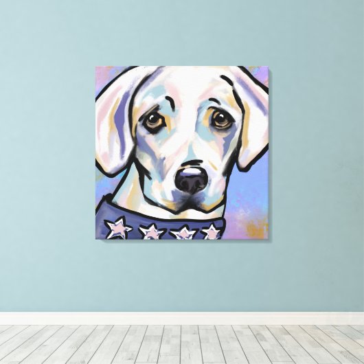 Labrador Retriever Canvas Print Leinwanddruck (Insitu (Holzboden))