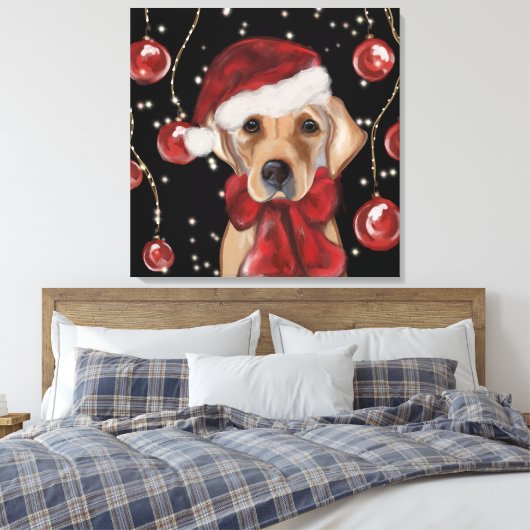 Labrador Retriever Canvas Print Leinwanddruck (Insitu (Schlafzimmer))