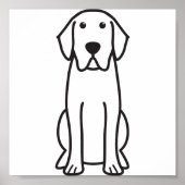Labrador Retriever Cartoon Poster (Vorne)