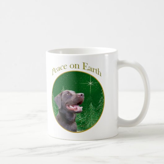 Labrador Retriever (choc) Peace Kaffeetasse (Rechts)