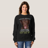 Labrador Retriever Chocolate Lab Professioneller M Sweatshirt (Vorne ganz)