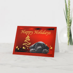 Labrador Retriever Christmas Card Stars11 Feiertagskarte