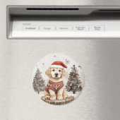 Labrador Retriever Christmas Dog Magnet (In Situ (Geschirrspüler))