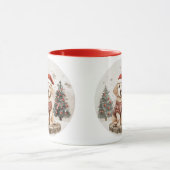 Labrador Retriever Christmas Dog Tasse (Zentrum)