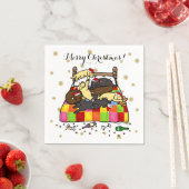 Labrador Retriever Christmas Eve Napkins Serviette (Beispiel)