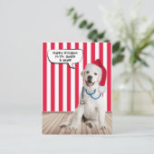 Labrador Retriever Christmas for Veterinarian  Postkarte (Stehend Vorderseite)