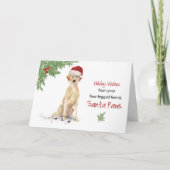 Labrador Retriever Christmas From Dog in Funny Karte (Vorderseite)