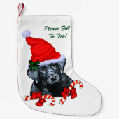 Labrador Retriever Christmas Merry Kleiner Weihnachtsstrumpf (Vorderseite)