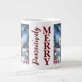 Labrador Retriever Christmas Strumpf Welppy Dog Jumbo-Tasse (Vorderseite)