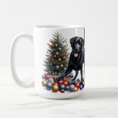 Labrador Retriever Christmas Tree Dog Lover Kaffeetasse (Links)