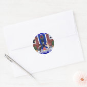 Labrador Retriever Christmas Tree Runder Aufkleber (Umschlag)