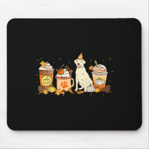 Labrador Retriever Coffee Pumpkin Gewürz Fall Dank Mousepad