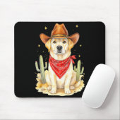 Labrador Retriever Cowboy Dog Western Llabrador Co Mousepad (Mit Mouse)