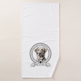 Labrador Retriever Credo Badehandtuch