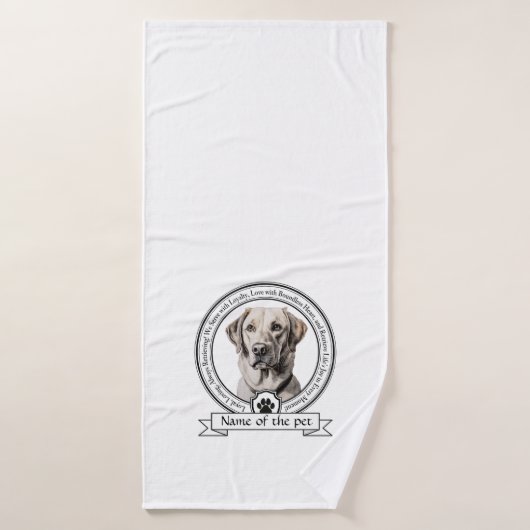Labrador Retriever Credo Badehandtuch (Badehandtuch)