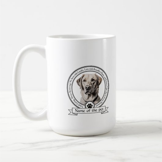 Labrador Retriever Credo Kaffeetasse (Links)