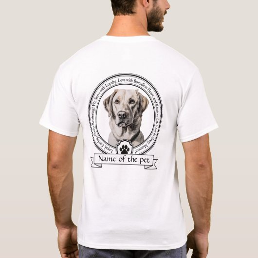 Labrador Retriever Credo T-Shirt (Rückseite)