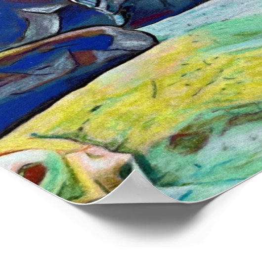 Labrador Retriever Custom Art Poster (Ecke)