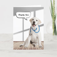 Labrador Retriever Danke für den Tierarzt