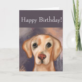 Labrador Retriever Dankeskarte (Vorderseite)