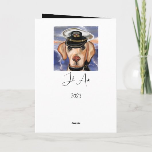 Labrador Retriever Dankeskarte (Rückseite)