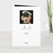 Labrador Retriever Dankeskarte (Rückseite)