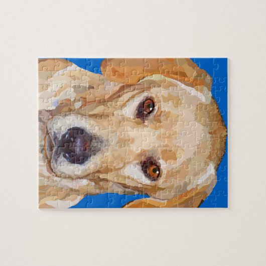 Labrador retriever, das Puzzlespiel malt Puzzle (Horizontal)
